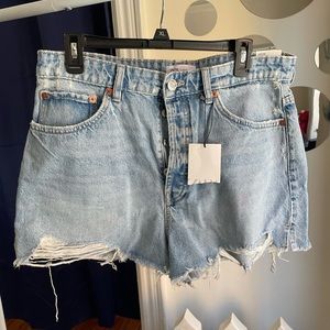 Zara Hi Rise Shorts